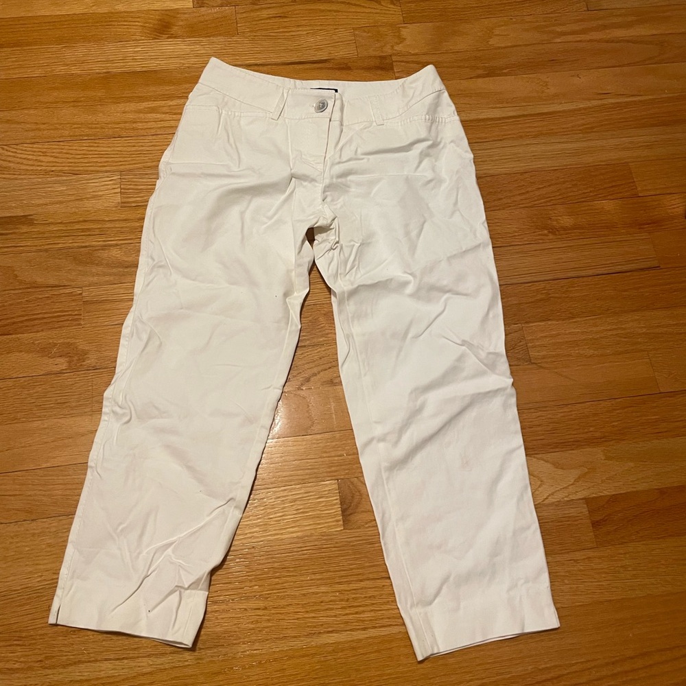 Piazza Sempione Elegant Cream Capris made in Italy